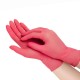 Рукавички нiтриловi оглядовi текстуровані без пудри нестерильні Medicom SafeTouch Advanced маджента, 3,5г розмір L 50 пар (8718007911480)