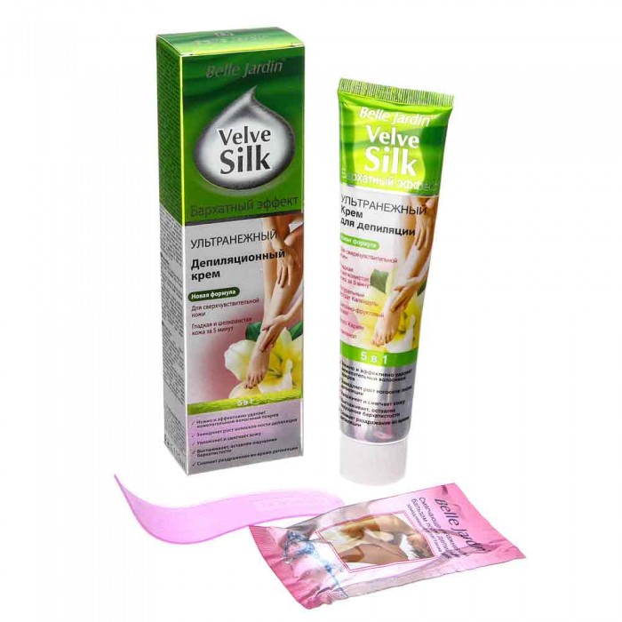 Крем для видалення волосся Velve Silk ультраніжний, Belle Jardin (5907582903000)
