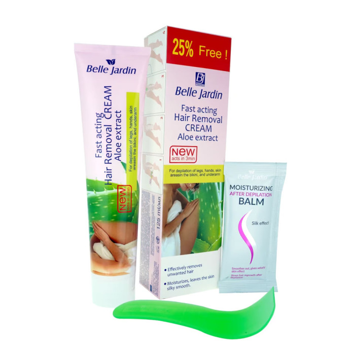 Швидкодіючий крем для видалення волосся з екстрактом Алое, Belle Jardin (5907582900016)