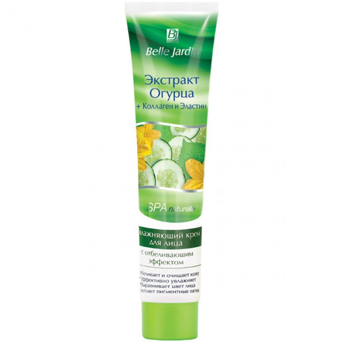 Крем для обличчя з екстрактом огірка + колаген та еластин (туба), Belle Jardin (5907582900405)