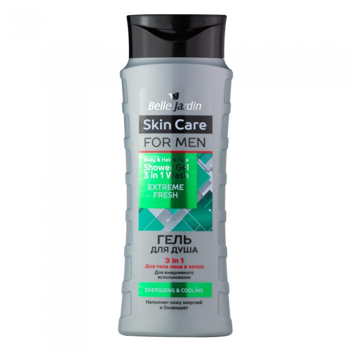 Гель для душу 3 в 1 Belle Jardin Skin Care for men Extreme Fresh 420 мл (5907582907831)