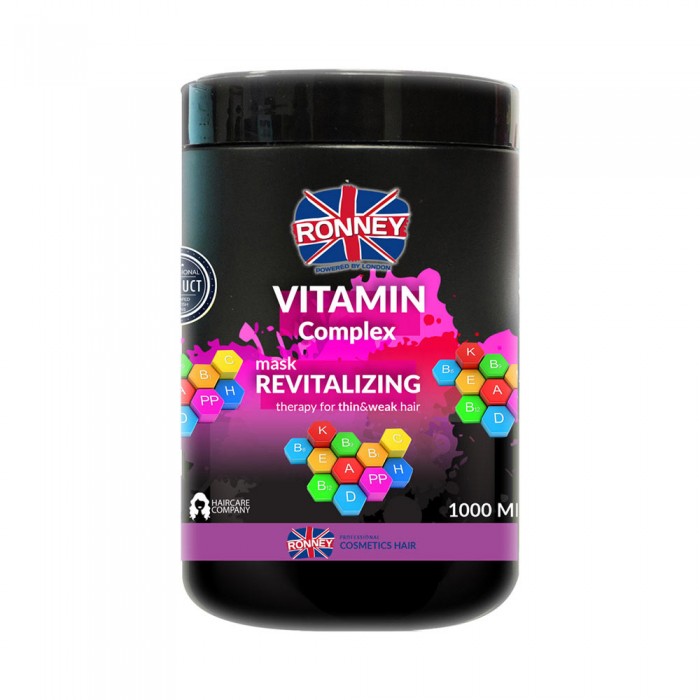 Маска вітамінна RONNEY VITAMIN COMPLEX для тонкого та слабкого волосся 1000 мл (5060589154735)