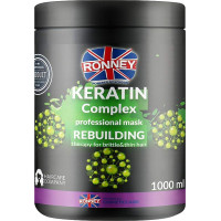 Маска відновлююча з кератином RONNEY KERATIN COMPLEX для тонкого та ламкого волосся 1000 мл (5060589154728)