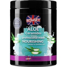 Маска живильна RONNEY ALOE AND CERAMIDES для тьмяного та сухого волосся 1000 мл (5060589155824)