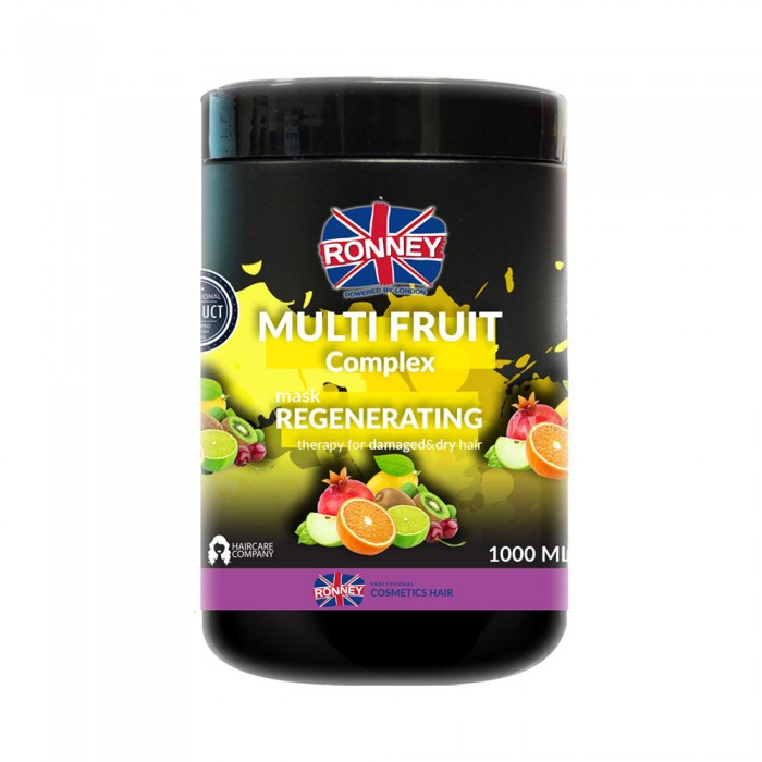 Маска регенеруюча RONNEY MULTI FRUIT COMPLEX для сухого та пошкодженого волосся 1000 мл (5060589154759)