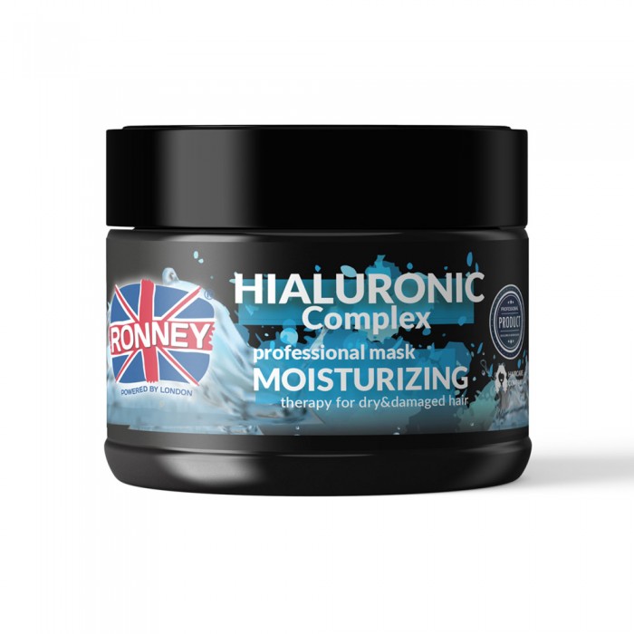 Маска гіалуронова RONNEY HIALURONIC COMPLEX для сухого та пошкодженного волосся 300 мл (5060589155688)