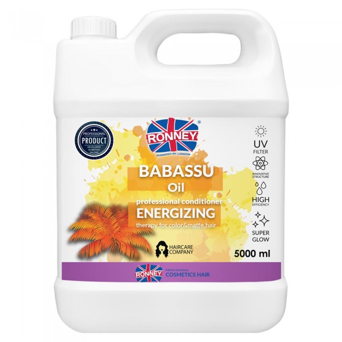 Профессійний кондиціонер для пофарбованого волосся RONNEY BABASSU OIL з олією Бабасу 5000 мл (5060589156029)