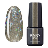 Гель лак Baby Moon Dance Diamond Gel polish №017 сріблясто-перловий шиммерний 6 мл (5908254001703)