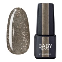 Гель лак Baby Moon Dance Diamond Gel polish №022 сріблясто-золотий дрібно-шиммерний 6 мл (5908254001758)
