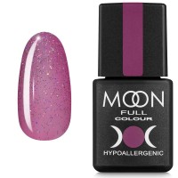 Гель-лак MOON FULL color Gel polish №306 напівпрозорий рожевий з різнобарвним шиммером 8 мл (5908254188664)