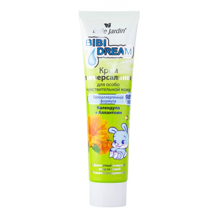 Універсальний крем для особливо чутливої шкіри Календула і Алантоїн, Bibi Dream Belle Jardin (5907582902911)