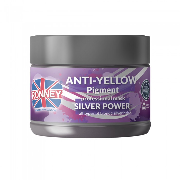 Маска для нейтралізації жовтизни RONNEY SILVER POWER Anti-Yellow Pigment 300 мл (5060589155794)