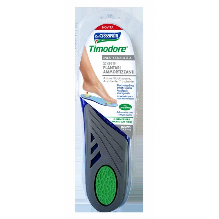 Амортизуючі ортопедичні устілки Timodore розмір 35,5-42 (8002140017803)