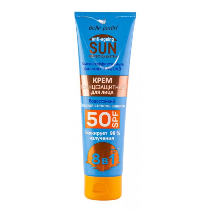 Сонцезахисний крем для обличчя SPF - 50, Belle Jardin (5907582906001)