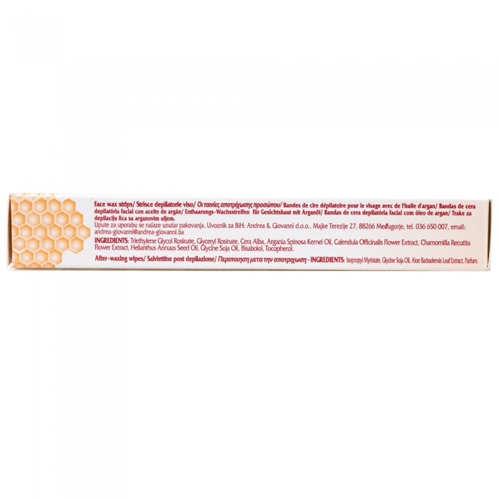 Віскові смужки для депіляції шкіри обличчя Cera di Cupra, 20 шт (8002140053726)