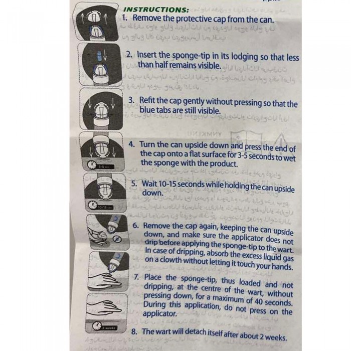 Спрей для видалення бородавок Dr.Ciccarelli Timodore Cryotherapy Warts, 75мл (8002140137006)