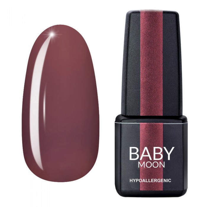 Гель лак Baby Moon Burgundy Gel polish №002 гіркий шоколад 6 мл (5908254001291)