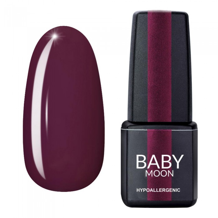 Гель лак Baby Moon Burgundy Gel polish №004 темний каштан 6 мл (5908254001314)
