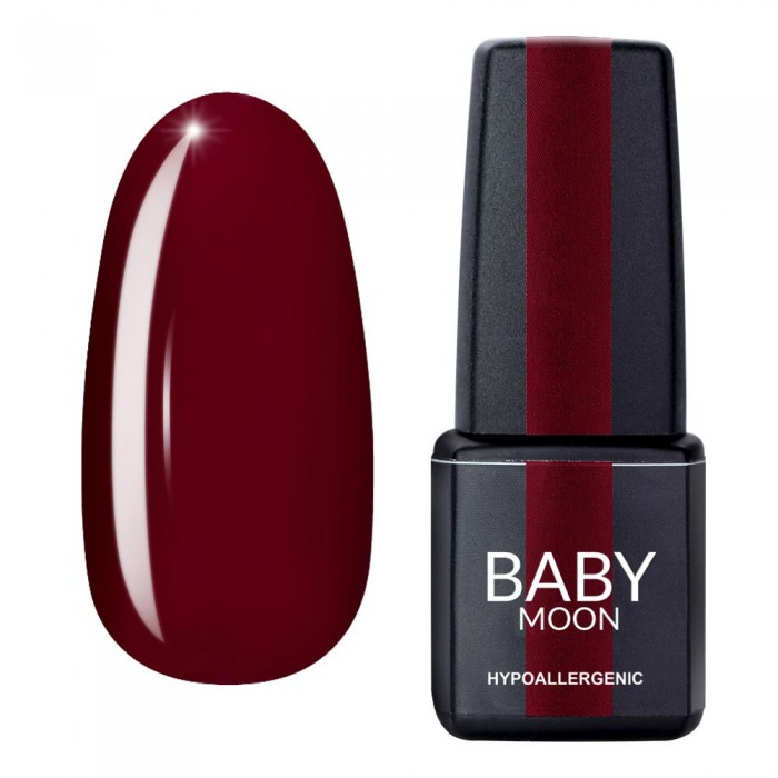 Гель лак Baby Moon Burgundy Gel polish №005 кармінний 6 мл (5908254001321)