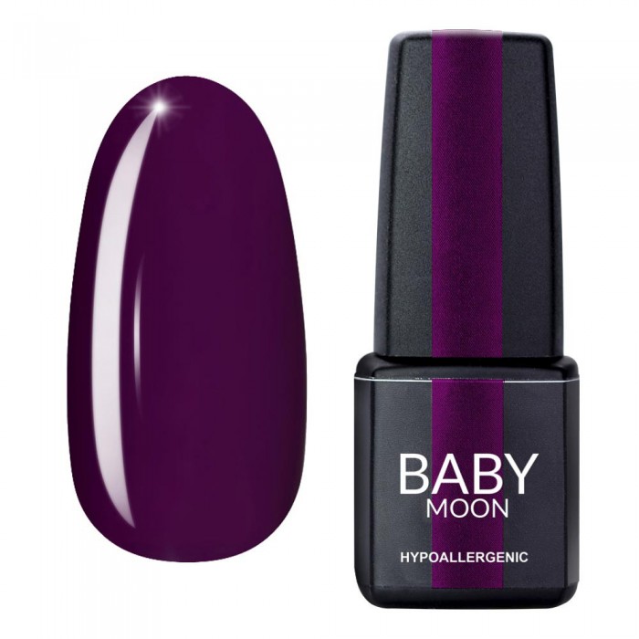 Гель лак Baby Moon Burgundy Gel polish №012 сливовий 6 мл (5908254001390)