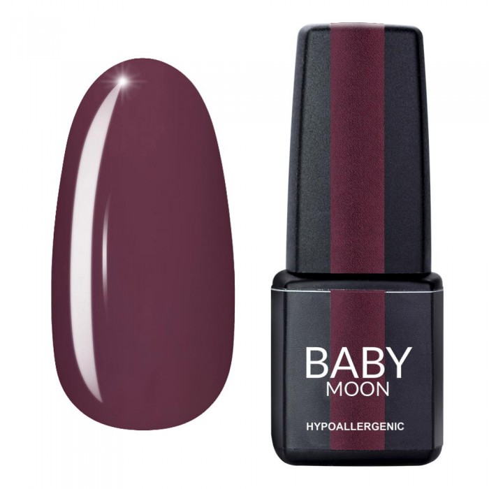 Гель лак Baby Moon Burgundy Gel polish №014 коричнево-сірий 6 мл (5908254001413)
