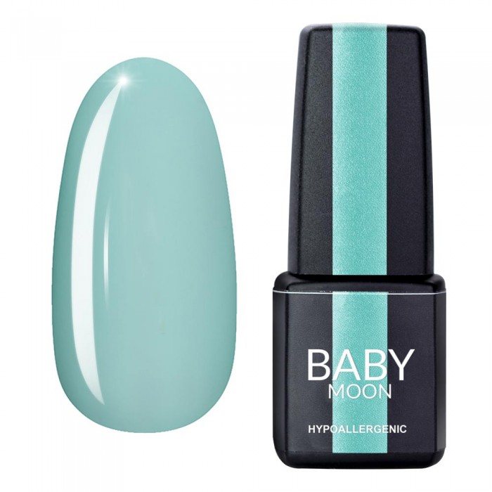 Гель лак Baby Moon Green Sea Gel polish №001 біло-зелений світлий 6 мл (5908254000768)