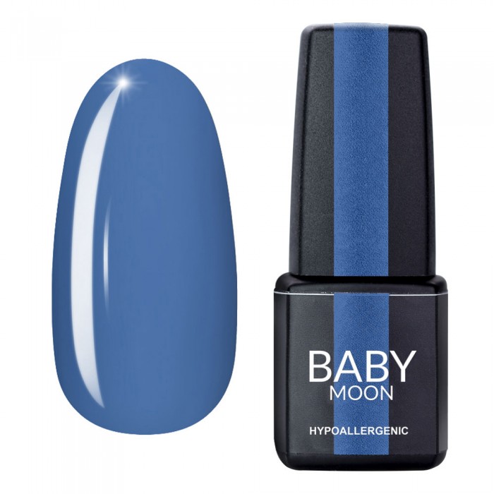 Гель лак Baby Moon Cold Ocean Gel polish №017 блакитний з сірим підтоном 6 мл (5908254001178)