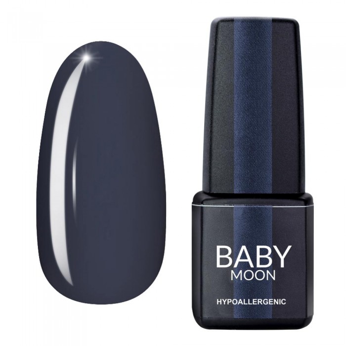 Гель лак Baby Moon Midnight Gel polish №009 темно-сірий 6 мл (5908254000348)