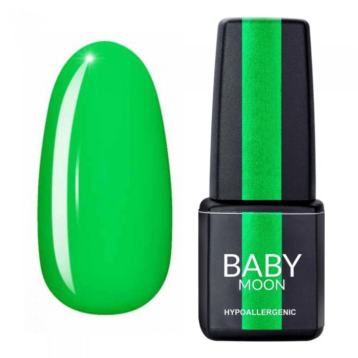 Гель лак Baby Moon Perfect Neon Gel polish № 012 яскраво-зелений 6 мл (5908254001895)