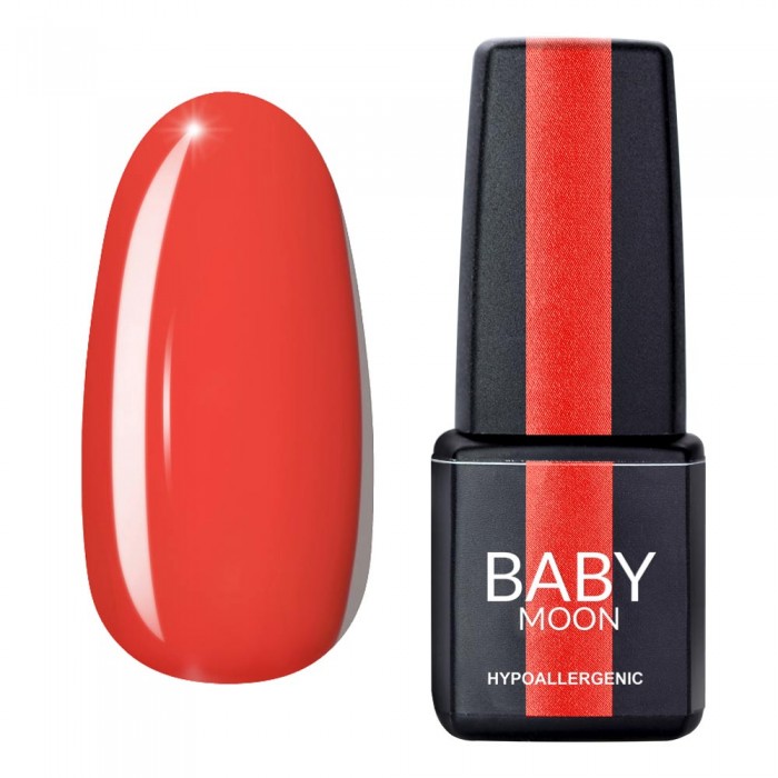 Гель лак Baby Moon Red Chic Gel polish №009 помаранчево-червоний 6 мл (5908254000966)