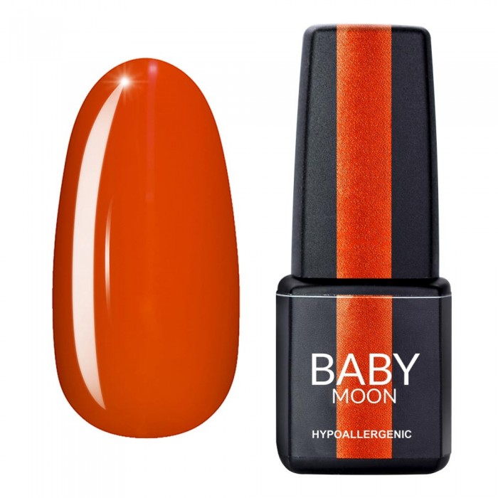 Гель лак Baby Moon Sunny Solo Gel polish №008 морквяно-шафрановий 6 мл (5908254000690)