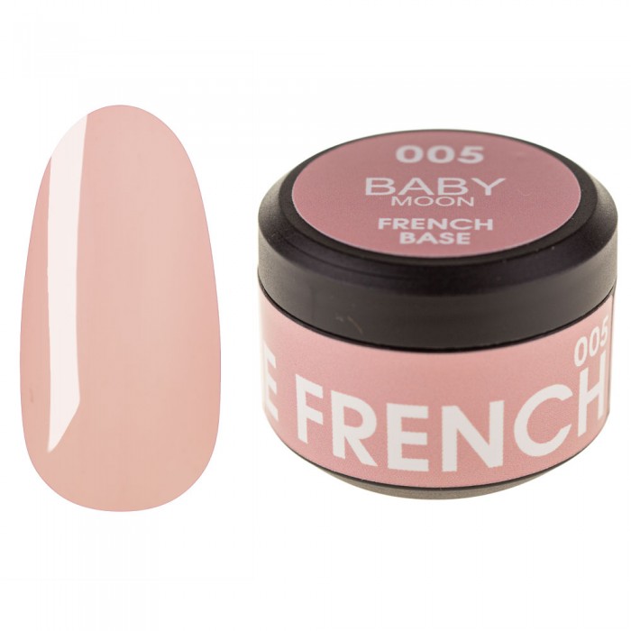 Rubber Base French Baby Moon №005 бежево-рожевий 15 мл (5905123016837)