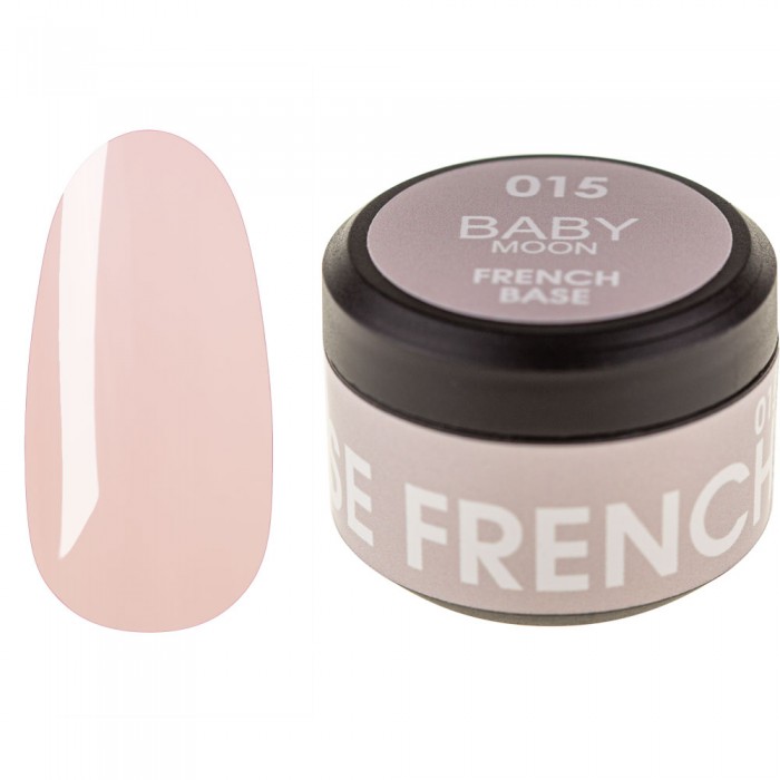 Rubber Base French Baby Moon №015 бело-бежевий світлий 15 мл (5905123016936)