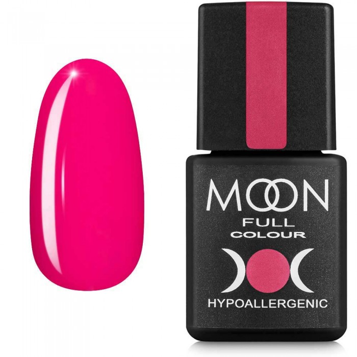 Гель-лак MOON FULL color Gel polish №123 рожевий амарантовий 8 мл (5908254187049)