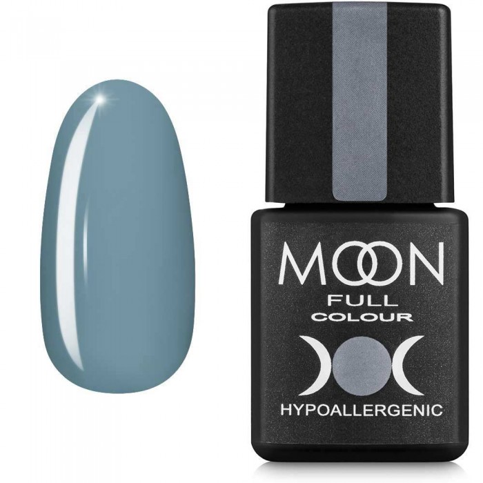 Гель-лак MOON FULL color Gel polish №150 світло-сірий з блакитним підтоном 8 мл (5908254187315)