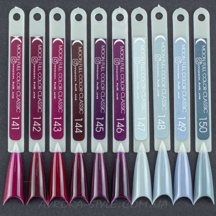 Гель-лак MOON FULL color Gel polish №150 світло-сірий з блакитним підтоном 8 мл (5908254187315)