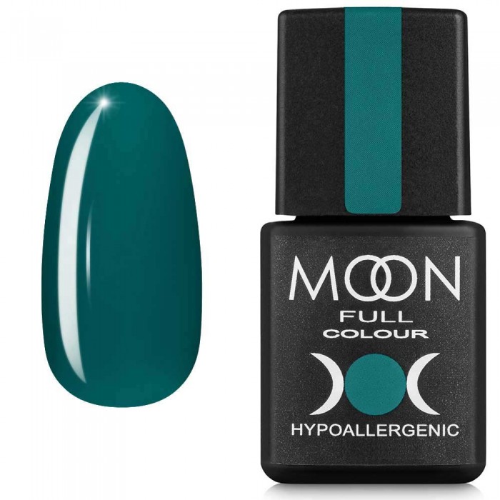 Гель-лак MOON FULL color Gel polish №216 опівнічно-зелений 8 мл (5908254187995)