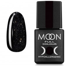 Гель-лак MOON FULL color Gel polish №319 чорно-зелений з сріблястим шиммером 8 мл (5908254188794)