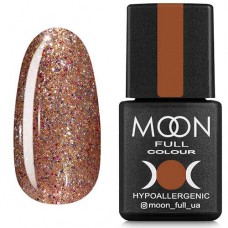 Гель-лак Moon Full Diamond №08 сріблясто-бежевий глітер (5908254188282)