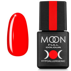 Гель-лак MOON FULL Neon color Gel polish №708 яскраво-червоний 8 мл (5908254189111)