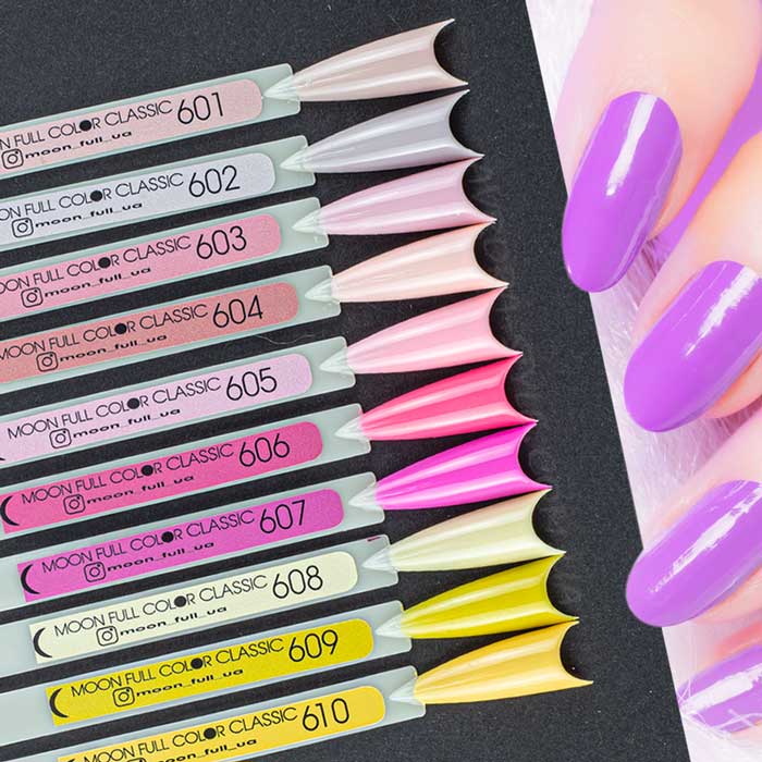 Гель-лак MOON FULL Summer №601 бежево-рожевий ніжний 8 мл (5908254189142)