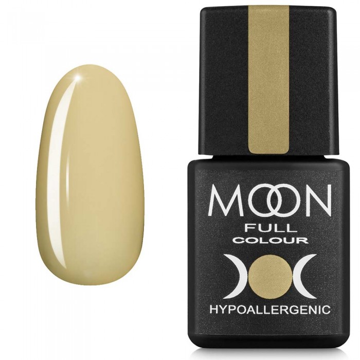 Гель-лак MOON FULL Summer №608 молочно-гірчичний світлий 8 мл (5908254189210)
