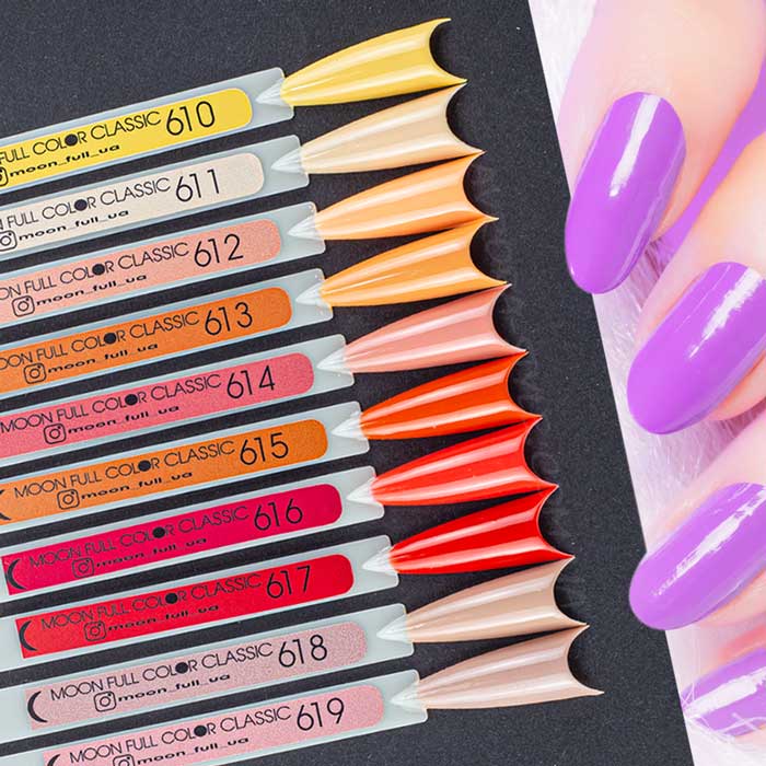 Гель-лак MOON FULL Summer №616 рожево-червоний 8 мл (5908254189296)