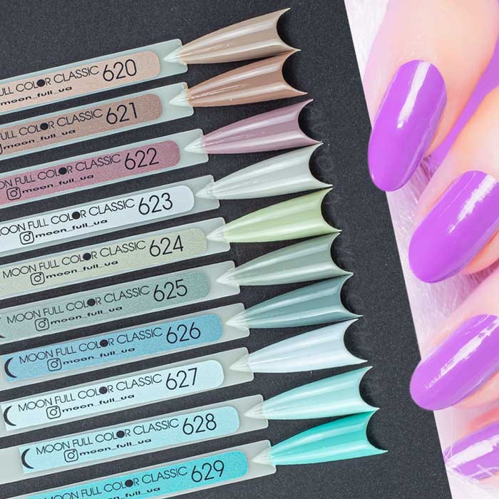 Гель-лак MOON FULL Summer №622 бузковий вінтажний 8 мл (5908254189357)