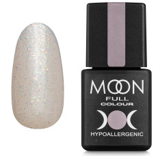 Гель-лак MOON FULL Opal color Gel polish №502 безбарвний напівпрозорий з дрібним різнокольоровим шиммером 8 мл (5908254188992)