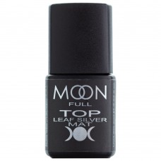MOON FULL Toп Leaf Silver Matt 8 мл без липкого шару (5908254191893)