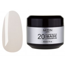 База для нігтів Moon Full Base French Premium №20 білий 30 мл (5908254002090)