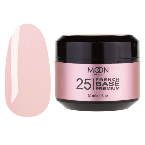 База для нігтів Moon Full Base French Premium №25 світло-рожевий 30 мл (5908254002144)