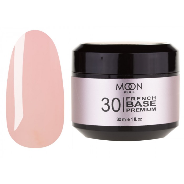 База для нігтів Moon Full Base French Premium №30 біло-рожевий 30 мл (5908254002199)