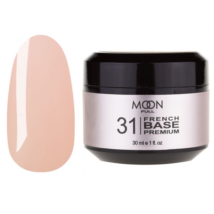 База для нігтів Moon Full Base French Premium №31 ніжно-бежевий 30 мл (5908254002205)